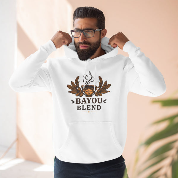 Bayou Blend Three-Panel Fleece Hoodie - Cozy Coffee Lover Apparel