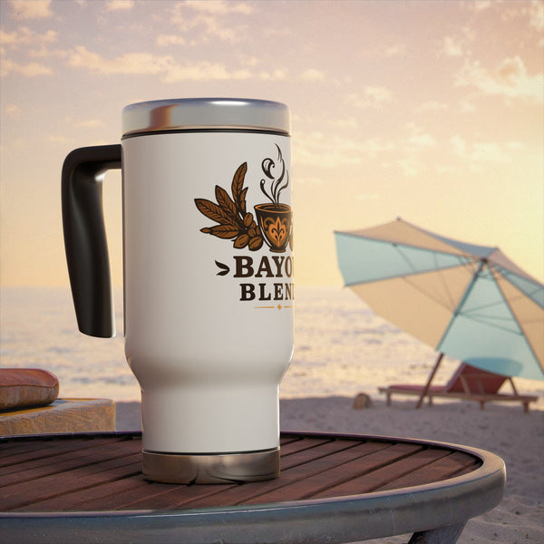 Bayou Blend Travel Mug | 14oz Stainless Steel Coffee Cup with Handle